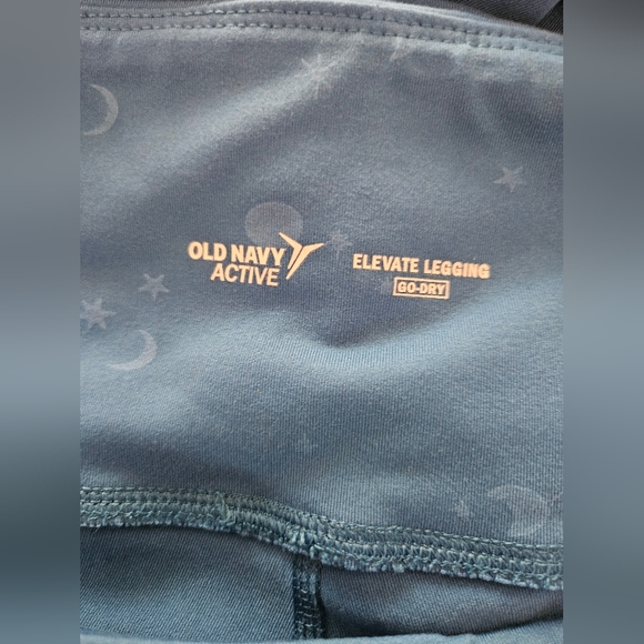 Old Navy Women's Activate Blue Star Moon Design Leggings Size XXL - Picture 6 of 6
